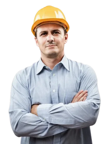 Engineer working in manufacturing facility